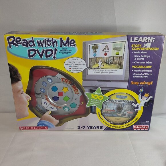 NEW Scholastic Fisher Price Read With Me DVD System Where The Wild Things Are - Picture 1 of 16